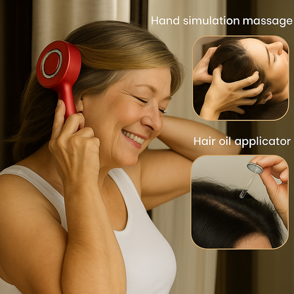 Red Light Massaging Brush for Hair Regrowth